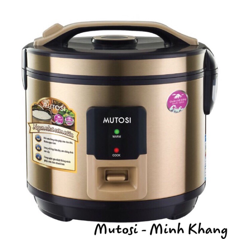 Nồi cơm điện💝FREESHIP💝Nồi cơm điện lòng niêu Mutosi MR36 - Bảo hành 12 tháng | BigBuy360 - bigbuy360.vn