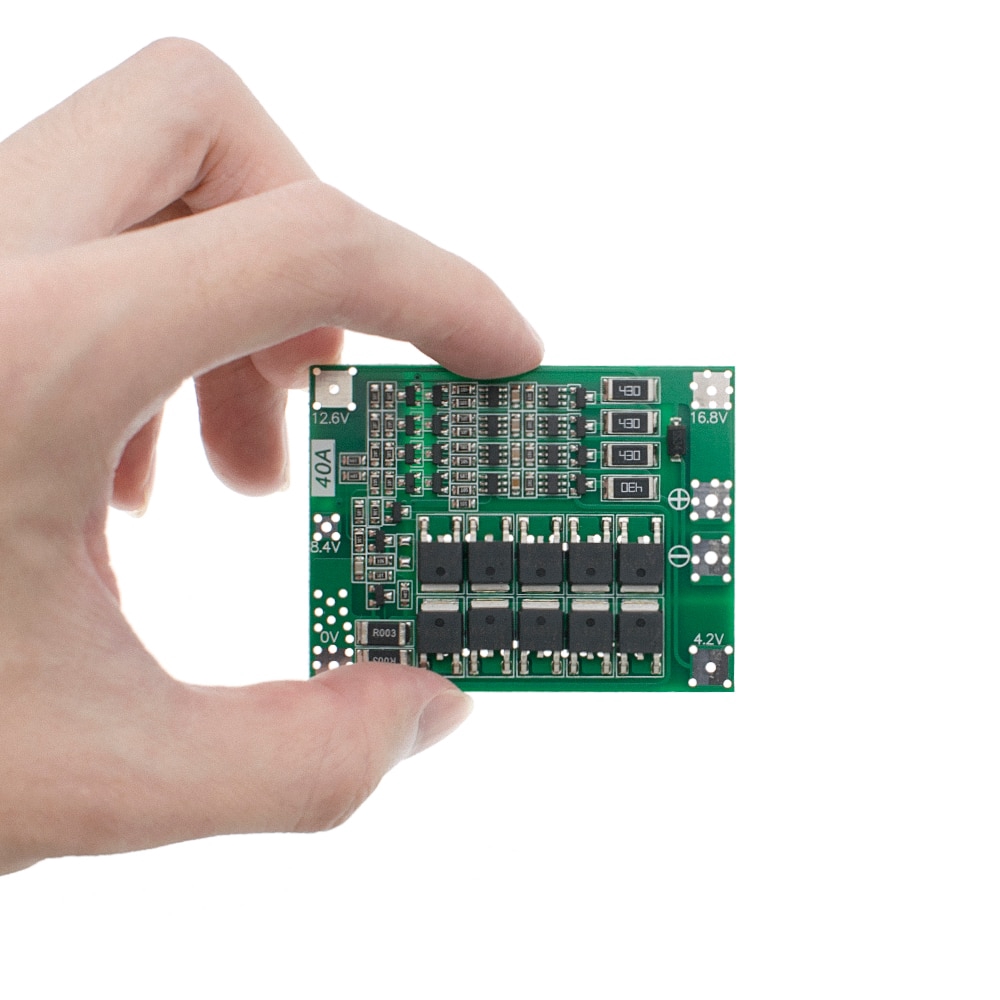 Bảng Mạch Sạc Pin lithium 4 Dây 4s 40a 18650 bms Với Mô Đun Cân Bằng Cho Động Cơ Khoan 14.8v 16.8v lipo