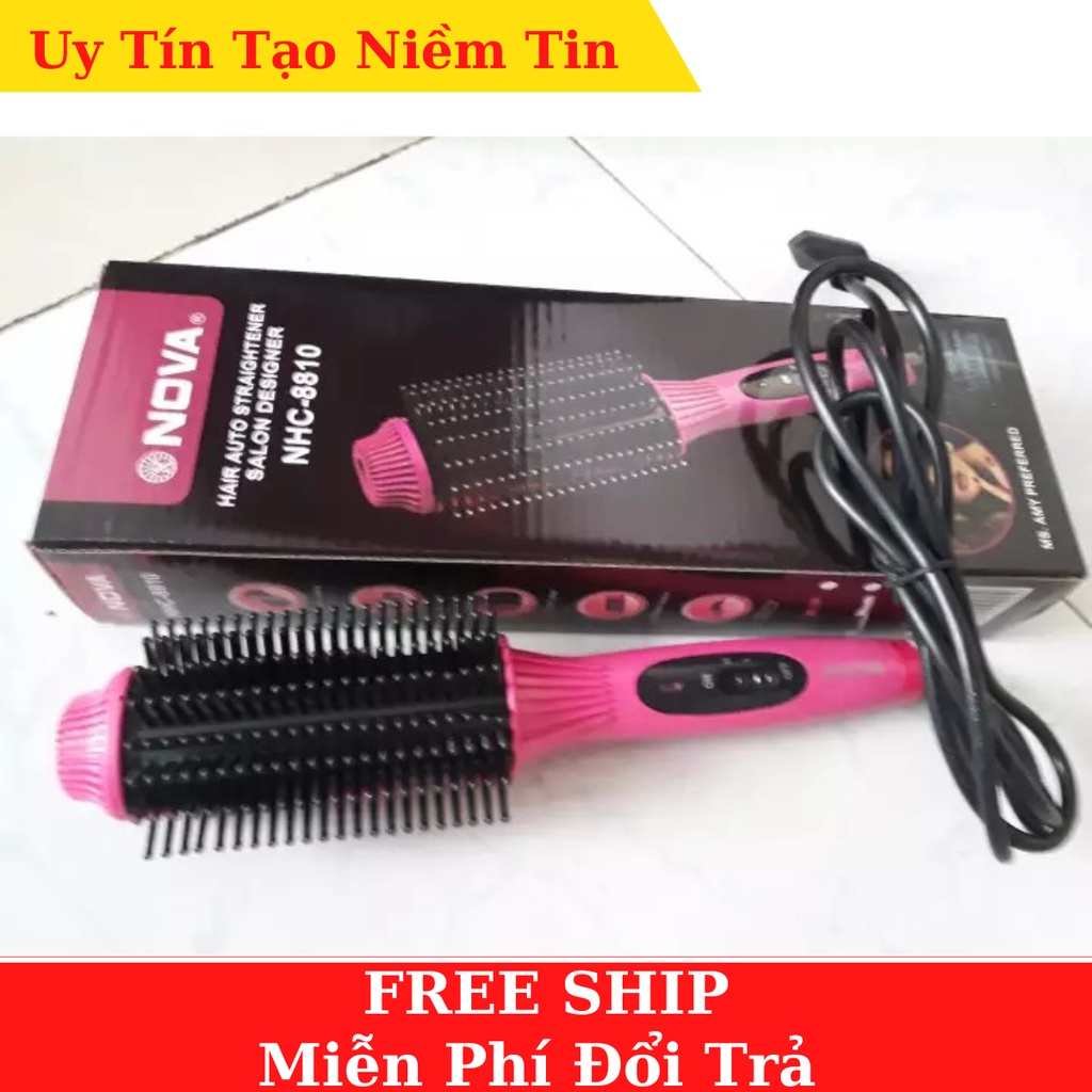 Lược uốn tóc xoăn Nova 8801 dụng cụ làm tóc