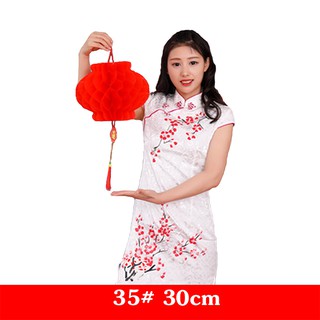 Đèn Lồng Đỏ Trang Trí Tết Loại To 30/35/40/45 Nynon Chống Nước - Siêu Đẹp