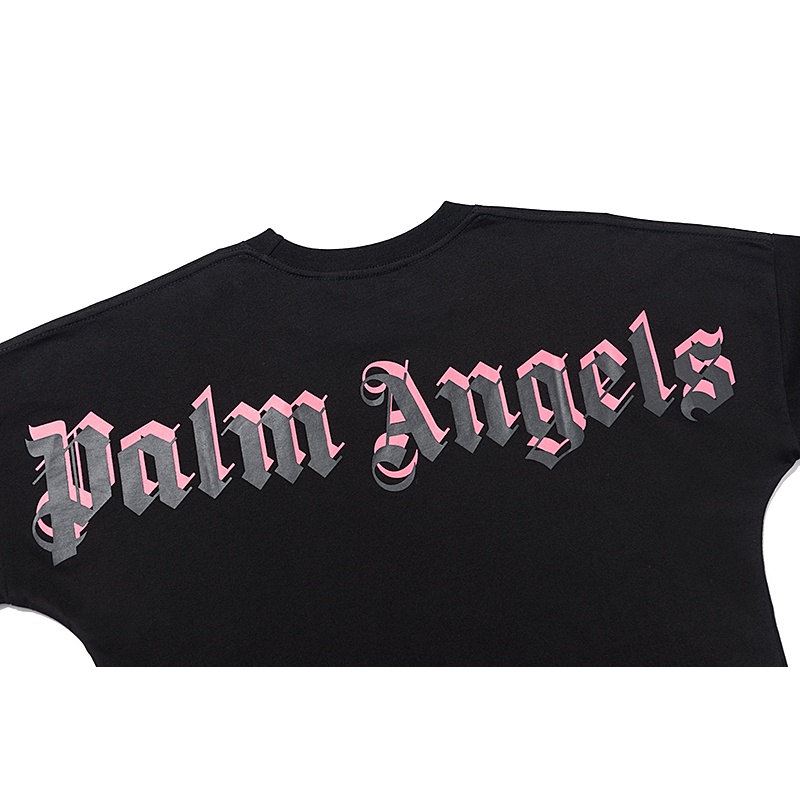 Áo Thun Tay Ngắn Cổ Tròn In Chữ Lớn Sau Lưng Phong Cách Đường Phố Cho Nam Và Nữ