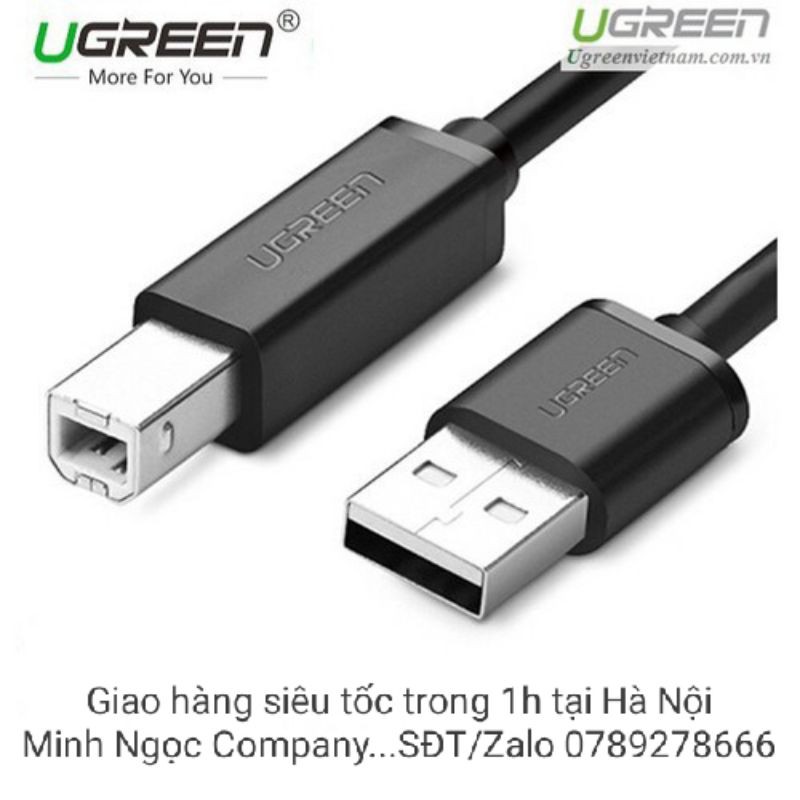 Cáp máy in USB 2m chính hãng Ugreen 10327 cao cấp