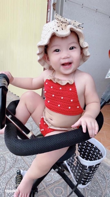 Bikini cho bé.(nhiều mẫu )Sản phẩm thủ công ( sz 0-5 tuổi- làm theo yêu cầu)