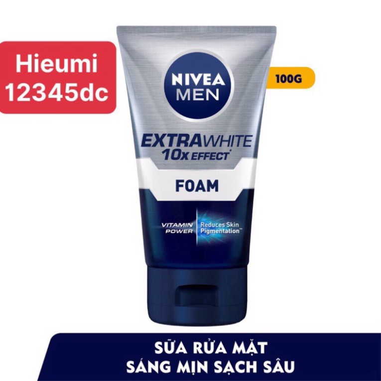 Sữa rửa mặt NIVEA MEN làm sáng da (100g) - 88836