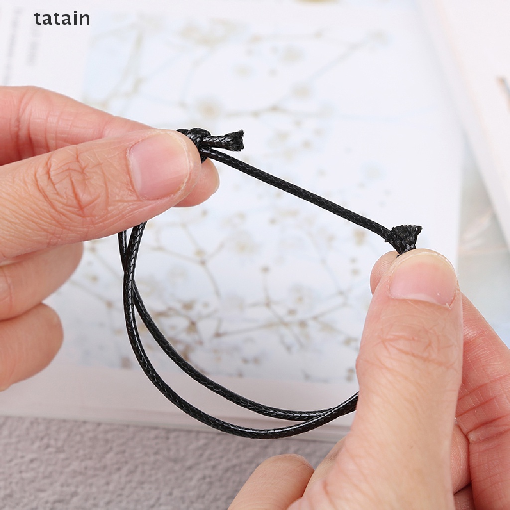 [TAT] 2x DIY Red leather string lucky bracelet lucky bracelet anklet against unisex CVX