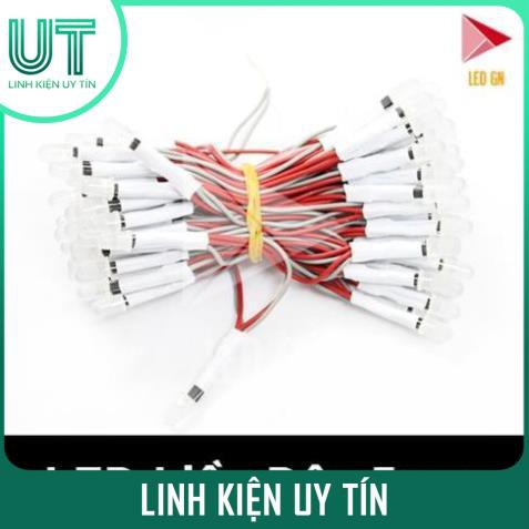 LED Liền Dây 5mm - Đủ Màu - 5V DC [ Dây 100 Bóng ]