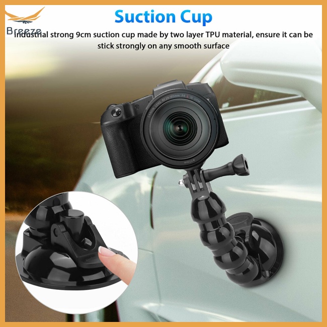 Giá Đỡ Điện Thoại Có Giác Hút Chân Không Gắn Xe Hơi Điều Chỉnh Được Cho Gopro Action