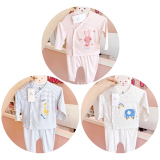 Bộ dài tay cúc chéo moon melang