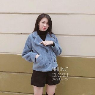 ÁO DẠ NỮ 💖FREESHIP💖 ÁO KHOÁC DẠ NHUNG DÁNG NGẮN MÀU TRƠN CAO CẤP