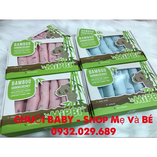 MIPBI - Khăn sữa 100% sợi tre
