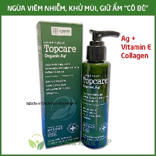 Gel dung dịch vệ sinh phụ nữ thảo dược Topcare Organic ngừa viêm nhiễm, dưỡng và giữ ẩm cô bé - Chai 145ml