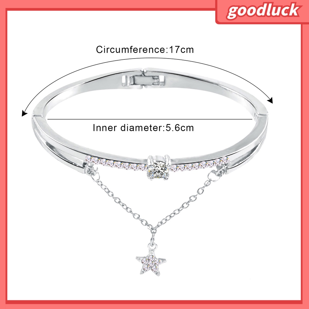 Vòng Tay Nữ Hình Ngôi Sao Đính Đá Lấp Lánh