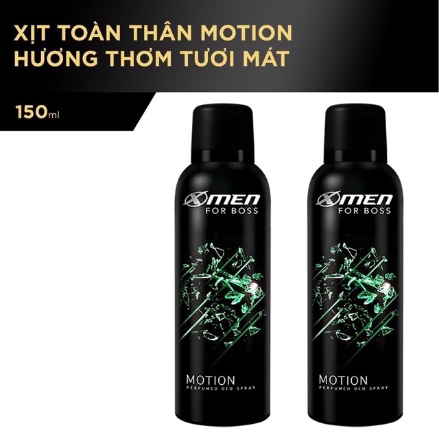 Nước hoa xịt khử mùi toàn thân XMen For Boss