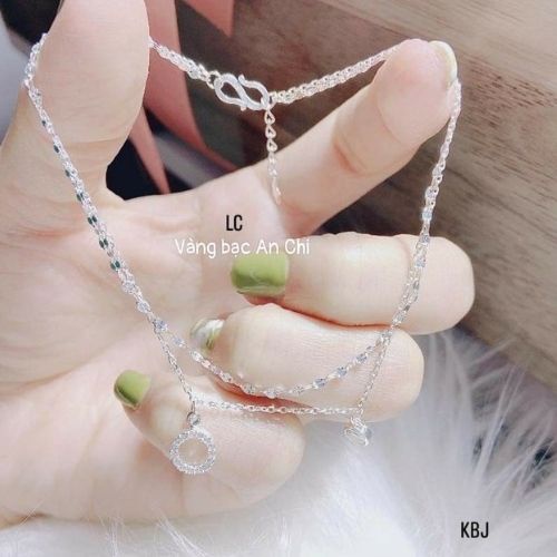 Lắc chân ngôi sao / cánh bướm butterfly chuẩn bạc 925, Anchi jewelry