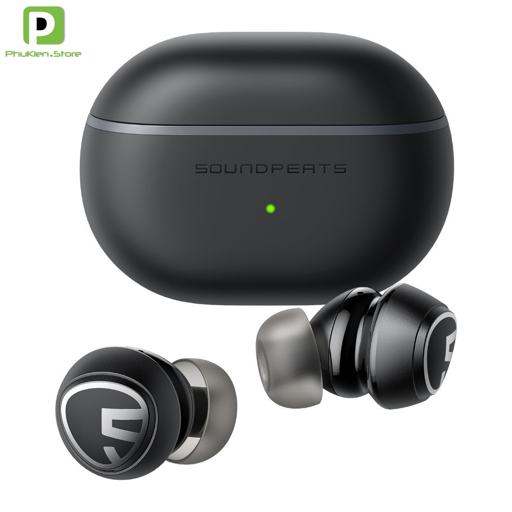 Tai Nghe Bluetooth 5.2 Soundpeats Mini Pro ✔️ Chống ồn chủ động (ANC) + Xuyên Âm ✔️ Game Mode ✔️ Chip QCC3040 ✔️ 7H