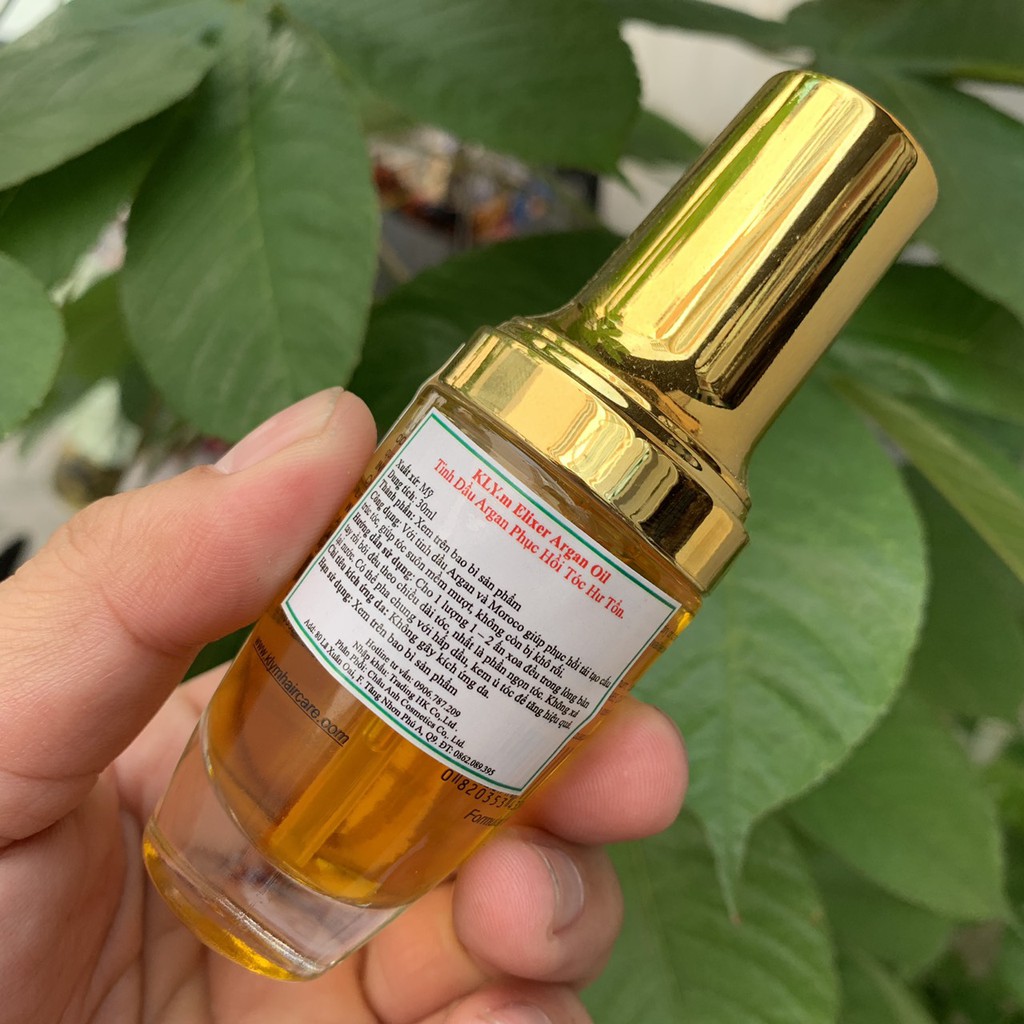 Tinh dầu dưỡng tóc Kly.M Elixer Argan Oil phục hồi tóc hư tổn 30ml