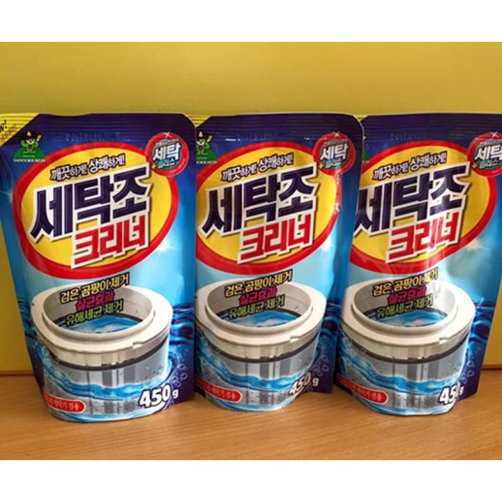 Bột tẩy lồng giặt Hàn Quốc Sandokkaebi - tẩy sạch chất bẩn trong mát giặt  NPP chính hãng Kho sỉ MB