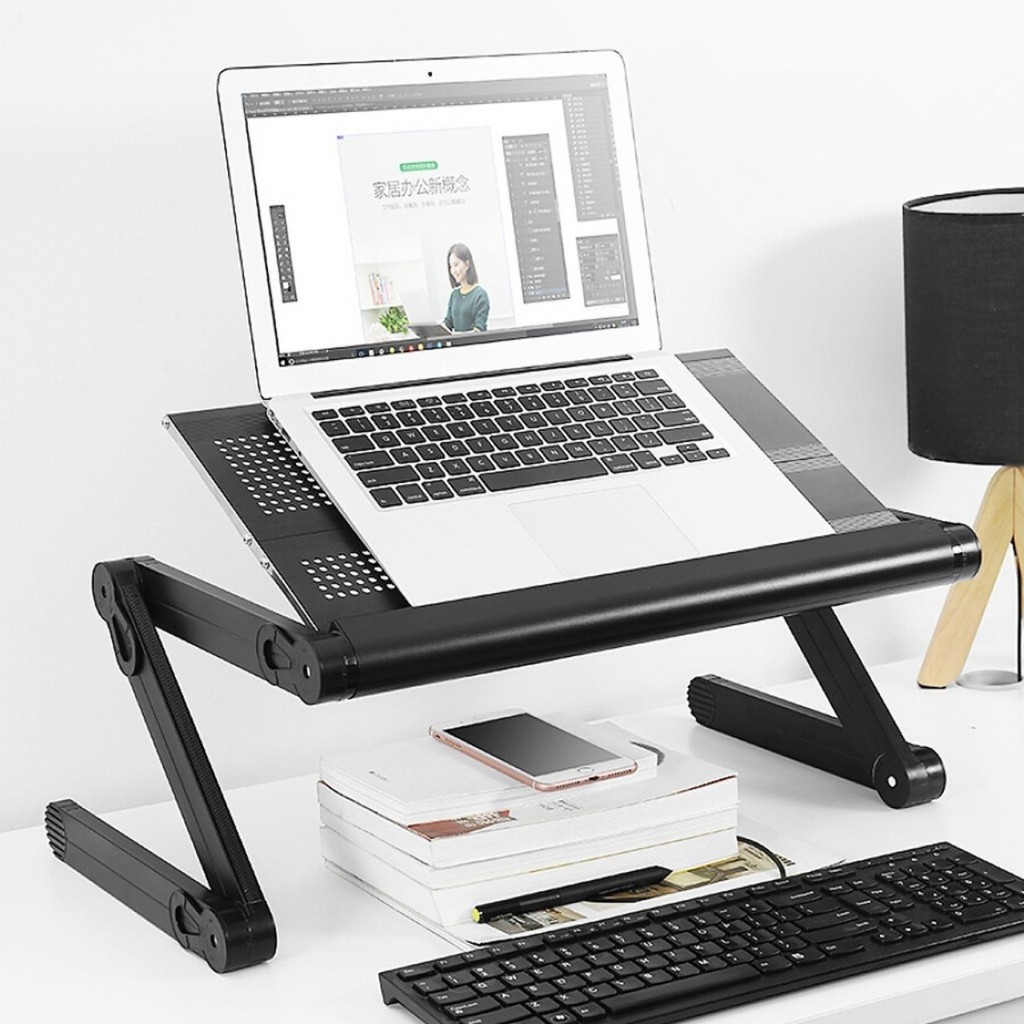 Bàn Để Laptop Gấp Gọn Đa Năng Có Lưới Tản Nhiệt Thông Minh - Bàn Để Máy Tính đa năng