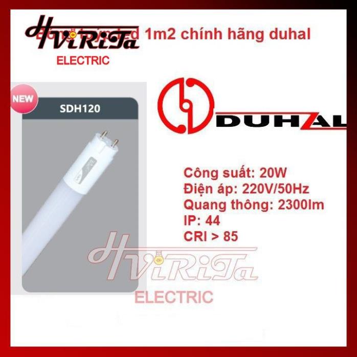 Bóng đèn tuýp led Duhal 20w 1m2 10W 0.6m ⚡ BH 12 THÁNG ⚡ Không chứa thủy ngân an toàn cho người sử dụng
