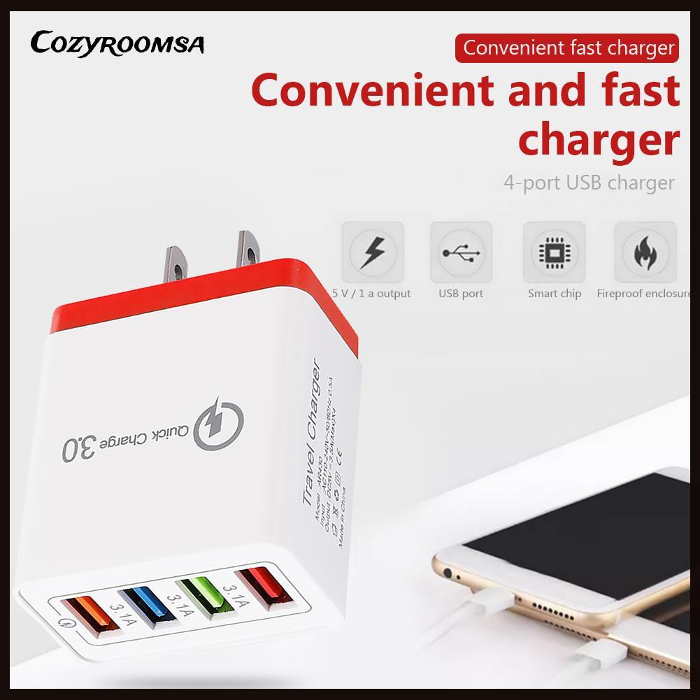 Ổ Cắm Sạc Ra 4 Cổng Usb Tiện Dụng