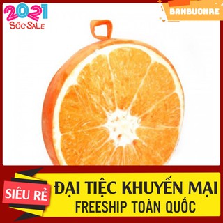 Gối hoa quả trái cây 3d hình quả cam 39cm