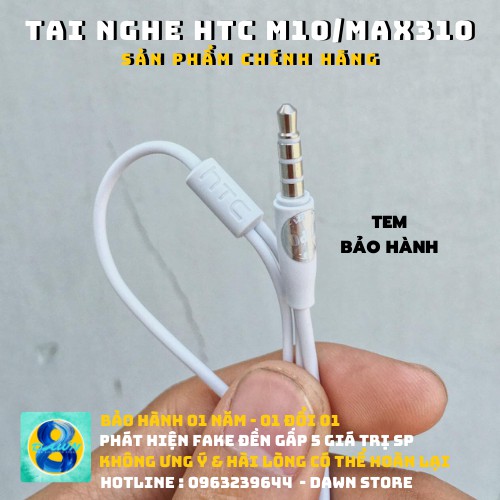 [DAWN] Tai Nghe HTC M10/MAX310  - Chính Hãng (jack cắm tròn 3.5mm)