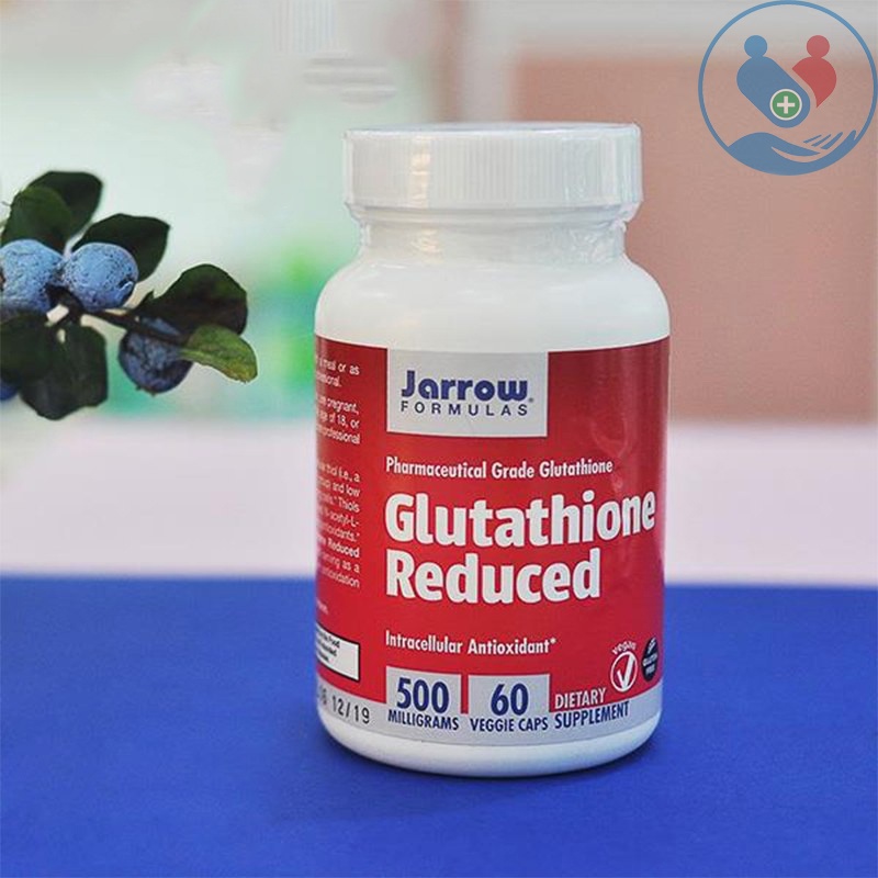 Viên uống trắng da, chống lão hoá giải độc gan Jarrow Glutathione Reduced 500mg