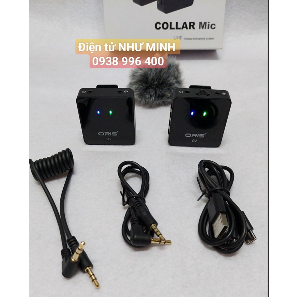 Mic thu âm livestream cài áo ORIS G2 - mic thu âm kep cổ áo