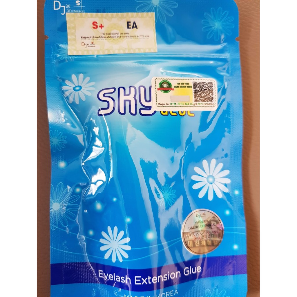 Keo nối mi sky D+ khô 3-4 s chính hãng
