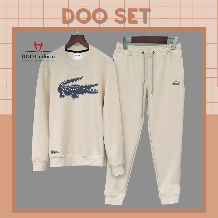 [DOO SET] Thời trang nam mùa đông in hình cá sấu