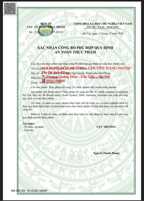 Sữa A2 Úc 1kg (Date 3/2022) | BigBuy360 - bigbuy360.vn