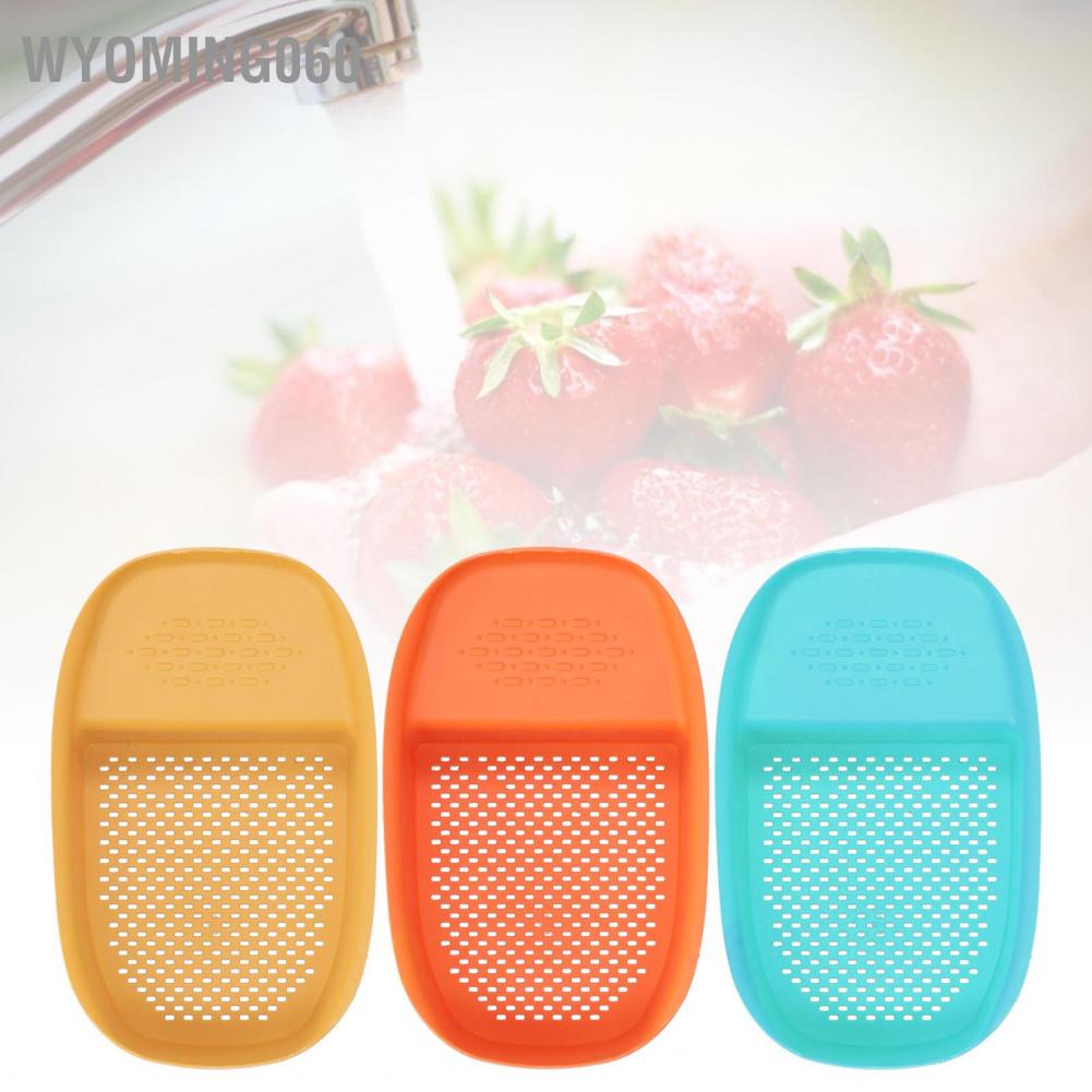 Wyoming060 Sink Drain Rack Multifunctional Fruit Vegetable Drainer Leftovers Filter for Kitchen Use