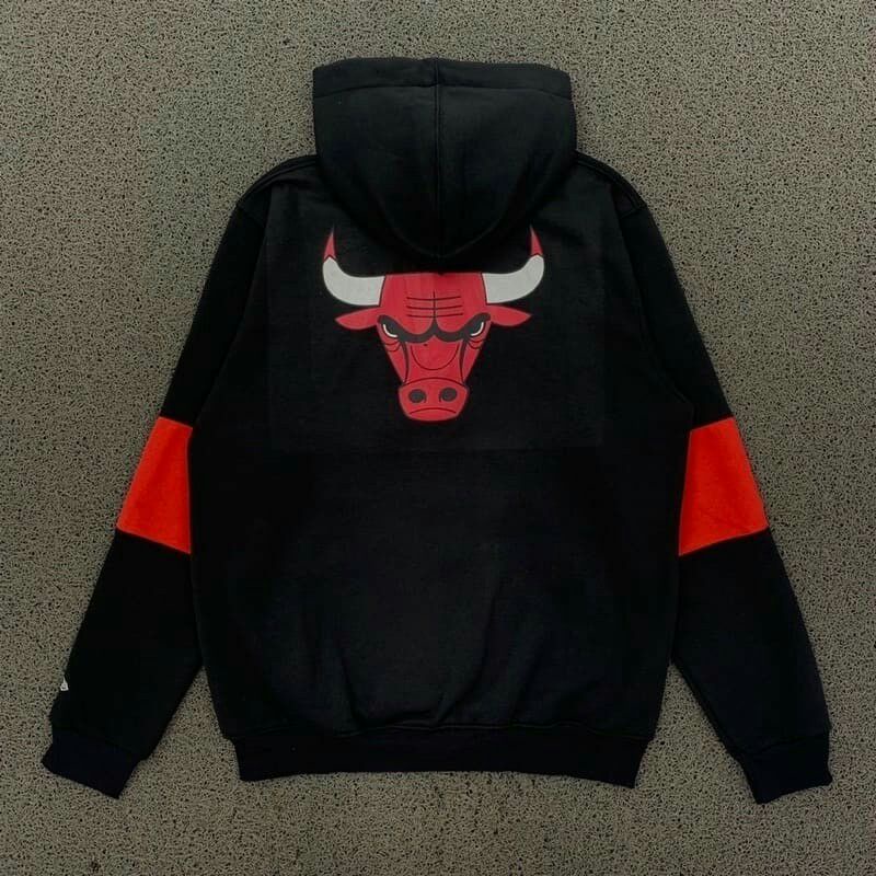 Áo Khoác Hoodie Phối Khóa Kéo Màu Đen Đỏ Thời Trang Cá Tính