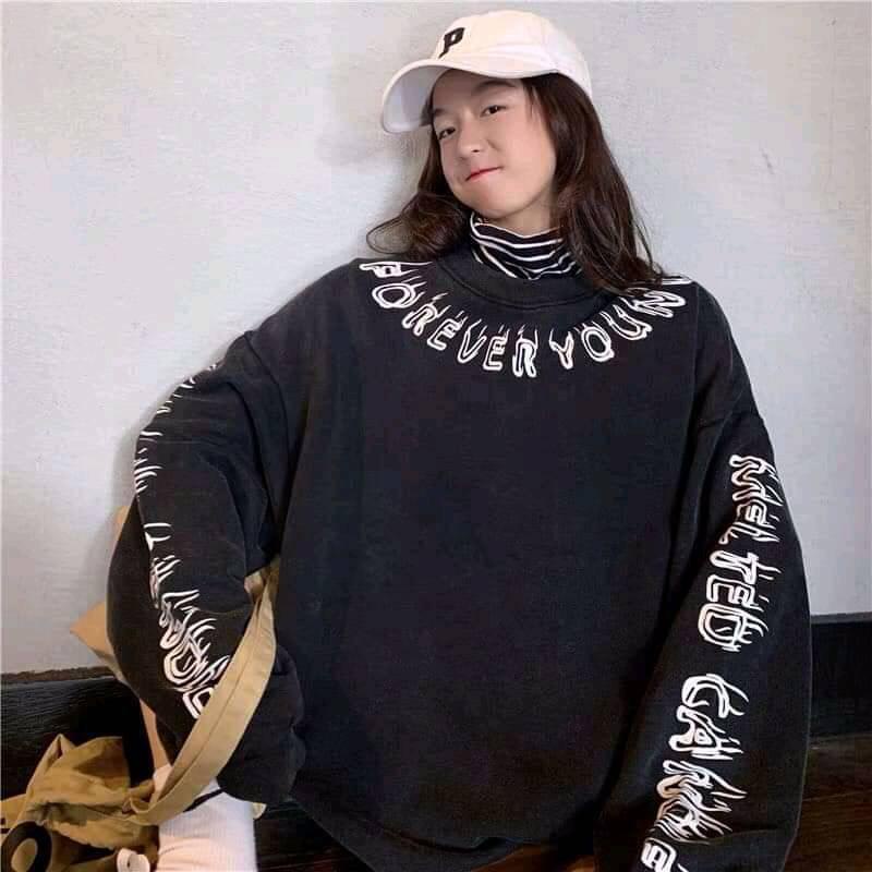  Áo Nỉ Sweater Nữ Form Rộng Vải Nỉ Bông Dày Dặn phong cách Ulzzang CAMASTORE SW12 | BigBuy360 - bigbuy360.vn