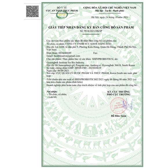 Mem vi sinh nhập khẩu SHINPROBIOTICS  bổ sung 17 tỷ lợi khuẩn giúp cân bằng, tăng cường chức năng hệ tiêu hóa.