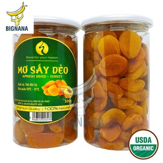 Mơ Sấy Dẻo Thổ Nhĩ Kỳ Hộp 500gr, Mơ Vàng Tốt Cho Tiêu Hóa, Bảo Vệ Tim Mạch