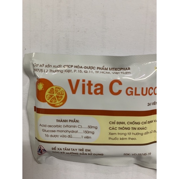 Kẹo vitamin C Vita C Glucose cho bé