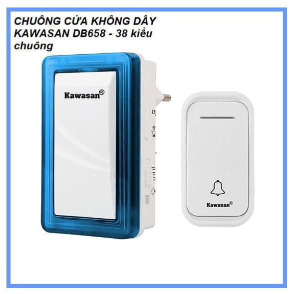 (Kawasan) Chuông cửa không dây chống nước 38 kiểu chuông DB658