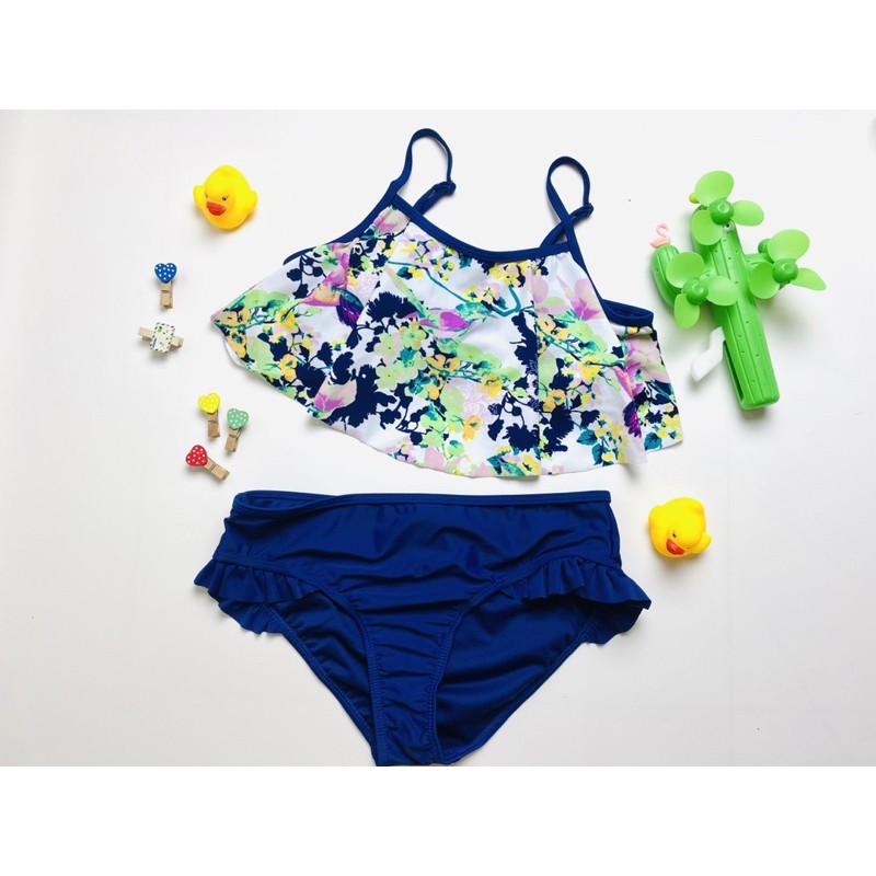 bikini bé gái (22-28 kg ) đồ bơi 2 mảnh bé gái -KellyWang