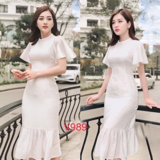 Đầm trắng dự tiệc cưới cao cấp, đầm dự tiệc cưới giá rẻ