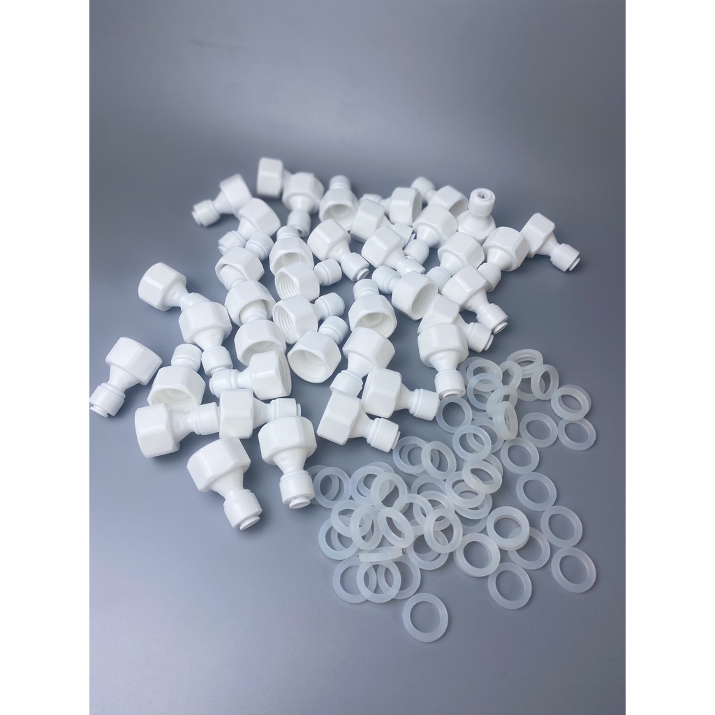 Nối thẳng 1 đầu REN TRONG 21, 1 đầu nối nhanh dây 6mm 21-6