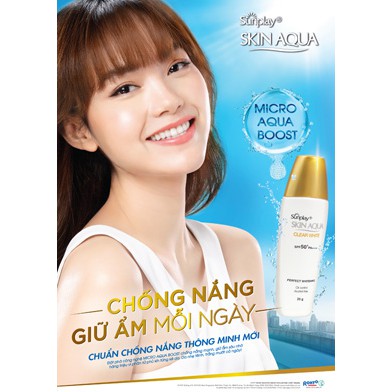 Sữa Chống Nắng Dưỡng Trắng Sunplay Skin Aqua nắp đồng 25ml, 55ml có tặng kèm dung dịch hada