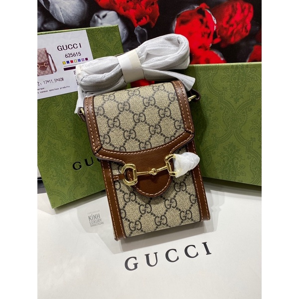 Túi đeo vai GC Horsebit 1955 cực chất, Túi Gucci Phone Case phong cách Hàn Quốc cực thời trang