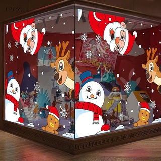 [ FAST SHIPPING ]Decals Christmas Stickers Electrostatic Environmentally Friendly Removable