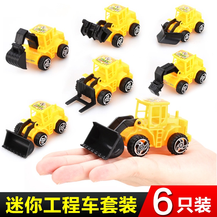 Bộ 6 mô hình xe ủi đất Mini cho bé