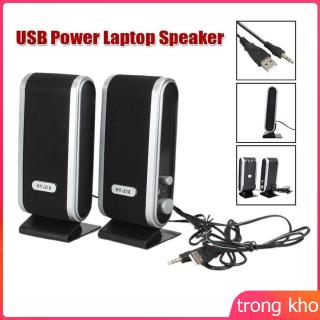 Bộ 2 loa máy tính nguồn USB giắc cắm 3.5mm cho máy tính để bàn/laptop