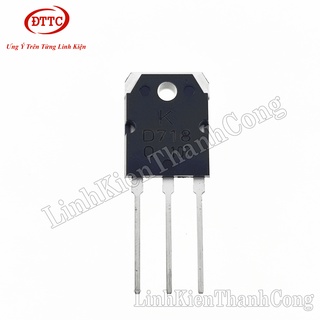 D718 TRANS NPN 8A 120V TO3P Lưng Bạc