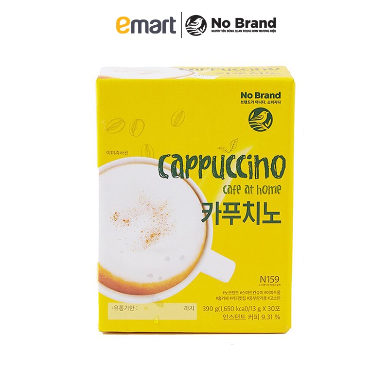 Cà Phê Hòa Tan Coffee Cappuccino No Brand 30 Gói - Emart VN