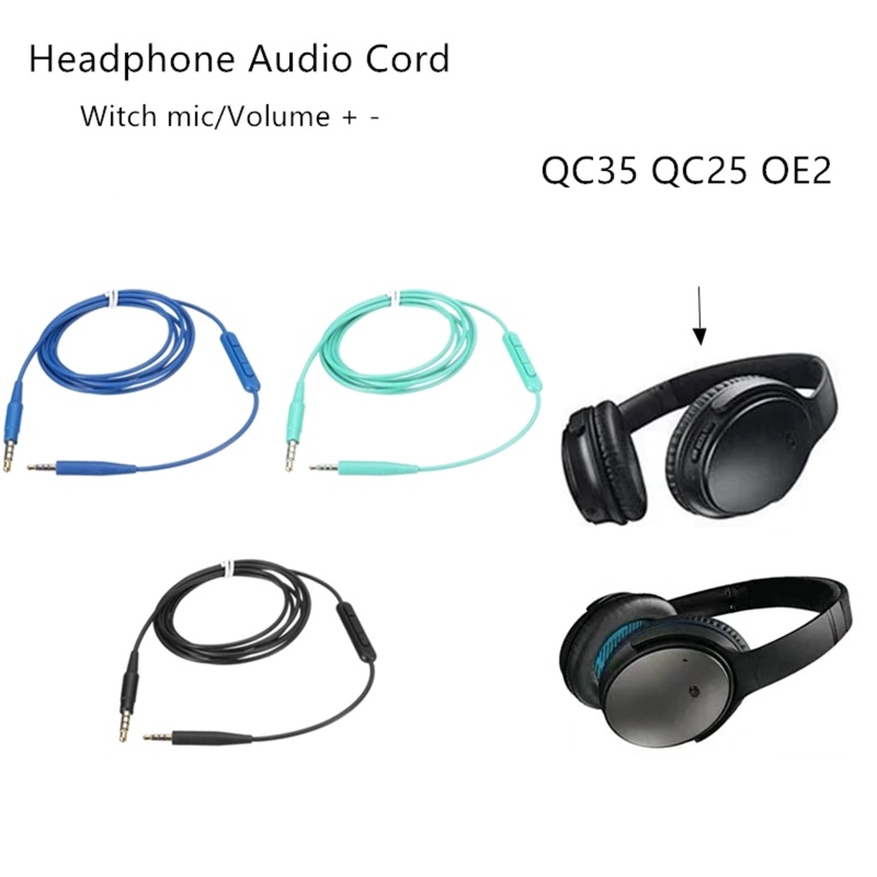 Cáp Mở RộNg NAMA 3 5mm Sang 2 5mm Cho QC35 QC25 OE2Soundtrue Soundlink