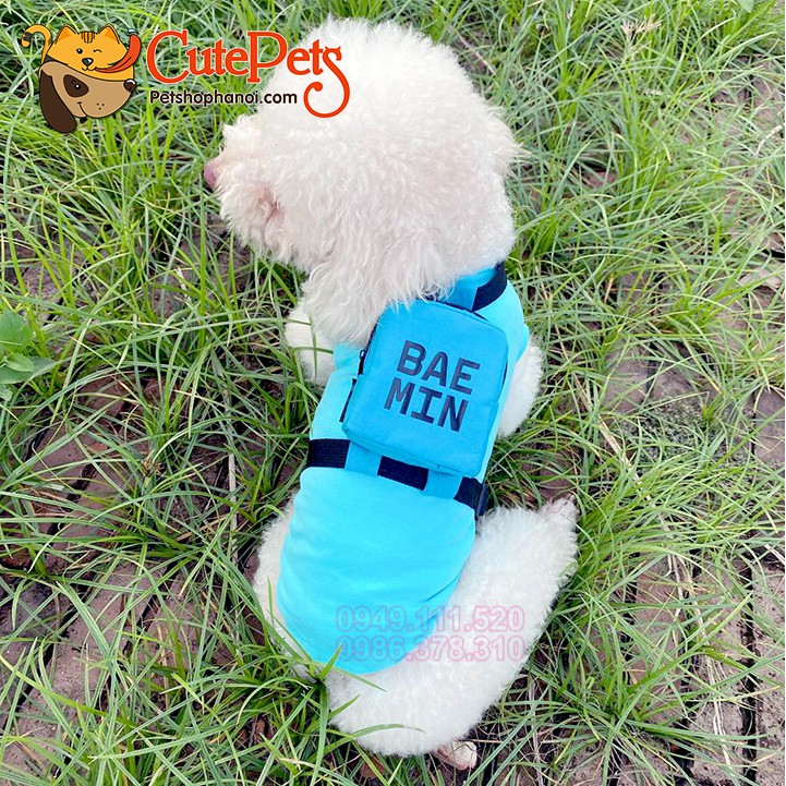 Áo cho chó mèo Đồng phục giao hàng BAE MIN Gờ ráp - CutePets